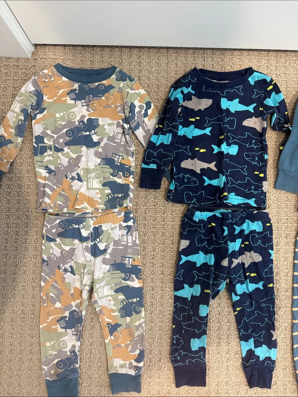 12M Boy Pajamas Carters and Carters simple joys bundle.